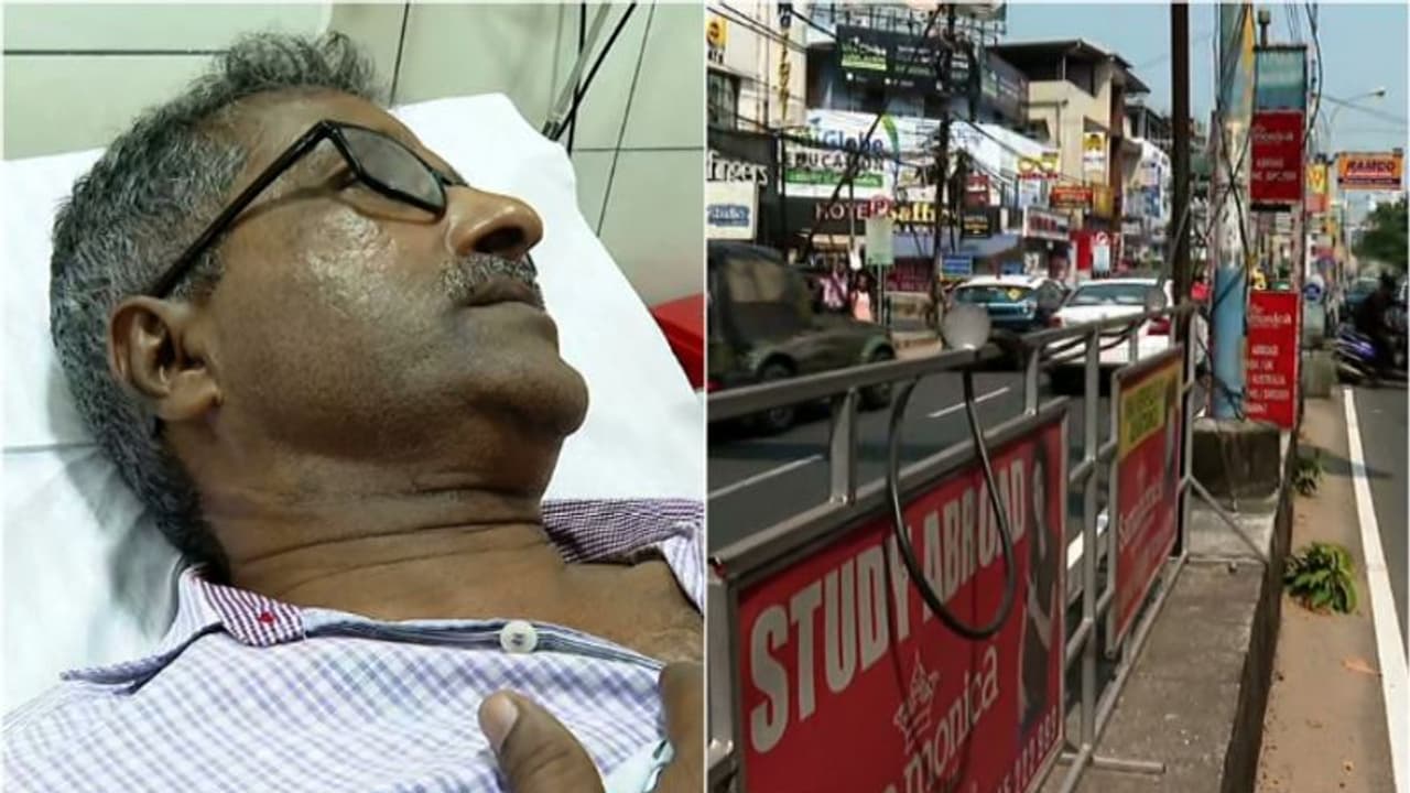 കൊച്ചിയിൽ വീണ്ടും കേബിൾ കുരുങ്ങി അപകടം,ബൈക്ക് മറിഞ്ഞ് അഭിഭാഷകന് പരിക്ക്