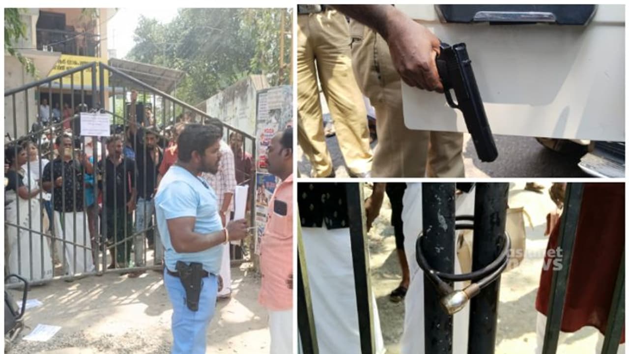 കുടിവെളളക്ഷാമം: ജീവനക്കാരെയും ജനപ്രതിനിധികളെയും പൂട്ടിയിട്ടു, പെല്ലറ്റ് തോക്കുമായി യുവാവിന്റെ പ്രതിഷേധം