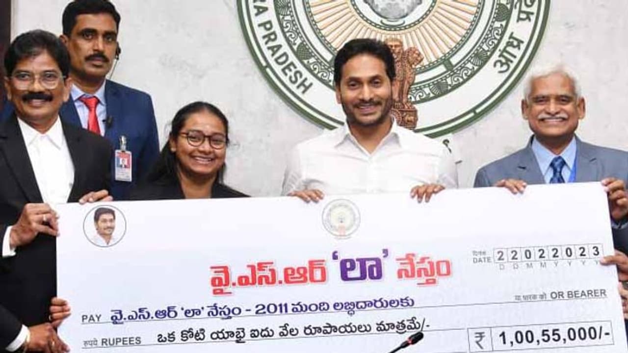 ఇక నుండి ఏటా రెండు దఫాలు లా నేస్తం: నిధులు విడుదల చేసిన వైఎస్ జగన్ ఇక నుండి ఏటా రెండు దఫాలు లా నేస్తం: నిధులు విడుదల చేసిన వైఎస్ జగన్