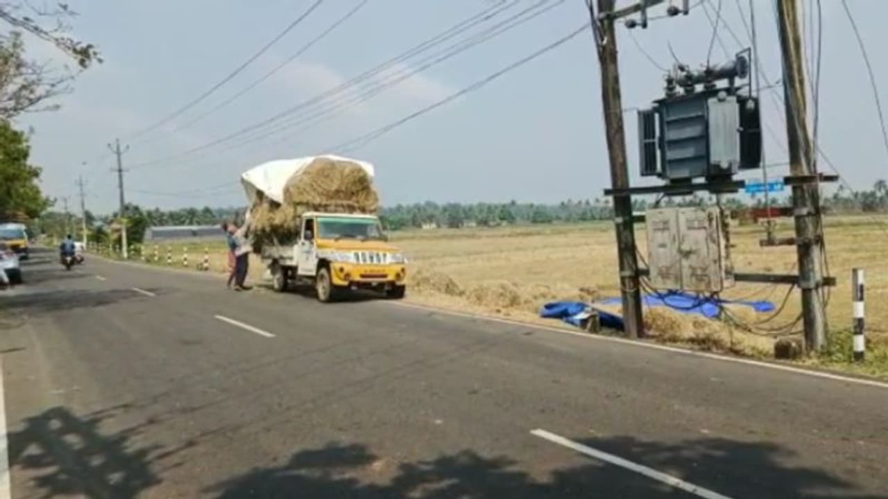 കർഷകരോട് എന്തിനീ ക്രൂരത? കൊയ്‌ത് മെതിച്ച് പാടത്ത് സൂക്ഷിച്ച നെല്ലിൽ കക്കൂസ് മാലിന്യം തള്ളി