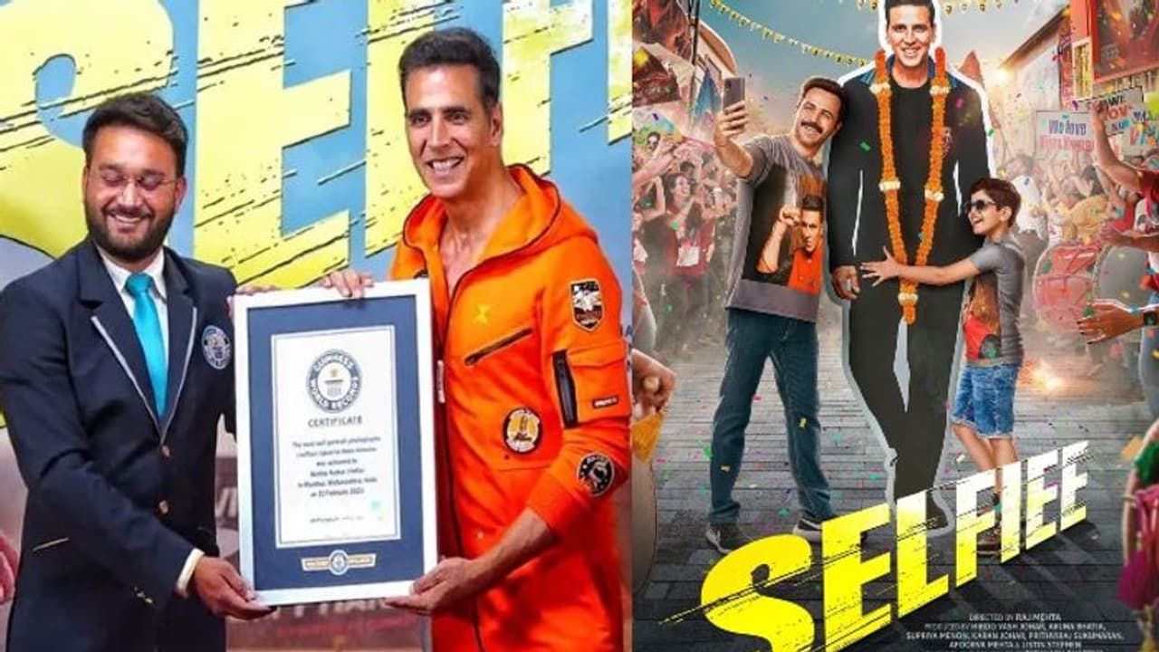 సెల్ఫీలతో అక్షయ్ కుమార్ గిన్నిస్ రికార్డ్, మునిగిపోయేలా ఉన్న స్టార్ హీరో సినిమా...? సెల్ఫీలతో అక్షయ్ కుమార్ గిన్నిస్ రికార్డ్, మునిగిపోయేలా ఉన్న స్టార్ హీరో సినిమా...?
