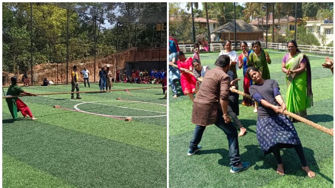 മുള്ളന്‍കൊല്ലിക്കാരെ തോല്‍പ്പിക്കാന്‍ ആരുണ്ടെടാ!; ആവേശം നിറച്ച് വനിതകളുടെ പരമ്പരാഗത രീതിയിലുള്ള വടംവലി മത്സരം