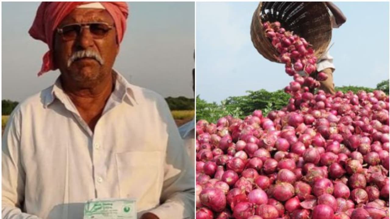 70 കിമീ യാത്ര ചെയ്ത് അഞ്ച് ക്വിന്റൽ വിറ്റു, ലഭിച്ചത് രണ്ടര രൂപ, വണ്ടിക്കൂലി നഷ്ടം; ഉള്ളിക്കർഷകന് കണ്ണീർ 70 കിമീ യാത്ര ചെയ്ത് അഞ്ച് ക്വിന്റൽ വിറ്റു, ലഭിച്ചത് രണ്ടര രൂപ, വണ്ടിക്കൂലി നഷ്ടം; ഉള്ളിക്കർഷകന് കണ്ണീർ