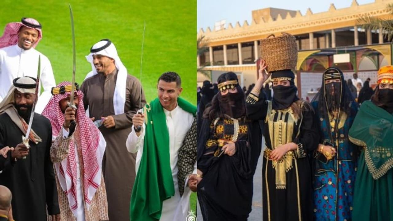 സൗദിയില് സ്ഥാപകദിനാഘോഷം; നിറം പകര്ന്ന് റൊണാള്ഡോയുടെ സാന്നിധ്യം സൗദിയില് സ്ഥാപകദിനാഘോഷം; നിറം പകര്ന്ന് റൊണാള്ഡോയുടെ സാന്നിധ്യം