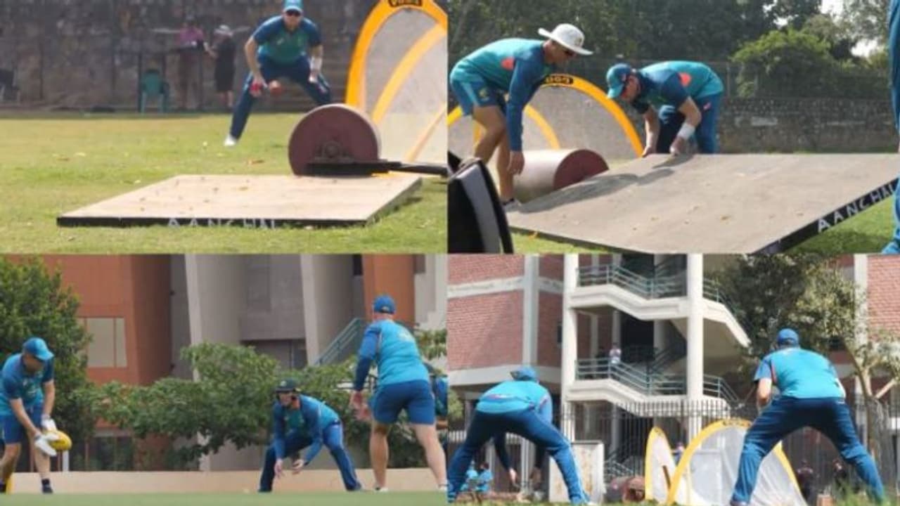 ఇండోర్లో రోలర్లు.. స్టీల్ డబ్బాలతో ప్రాక్టీస్ చేస్తున్న ఆస్ట్రేలియా.. సిరీస్ కాపాడుకోవడానికి తిప్పలు.. ఇండోర్లో రోలర్లు.. స్టీల్ డబ్బాలతో ప్రాక్టీస్ చేస్తున్న ఆస్ట్రేలియా.. సిరీస్ కాపాడుకోవడానికి తిప్పలు..