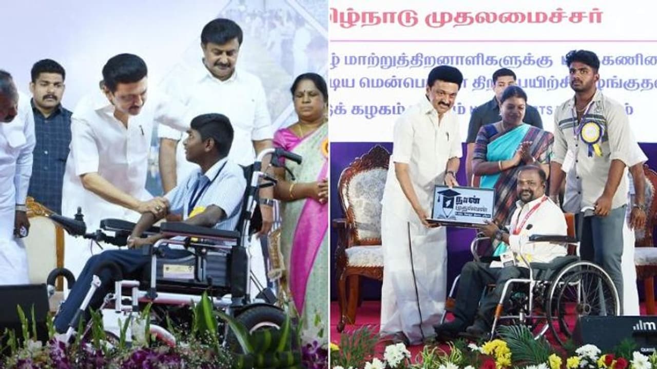 தந்தையை மிஞ்சிய மகன்.. மாற்றுத் திறனாளிகள் & திருநங்கைக்களுக்கு நலத்திட்டங்களை வாரி வழங்கிய முதல்வர் ஸ்டாலின்