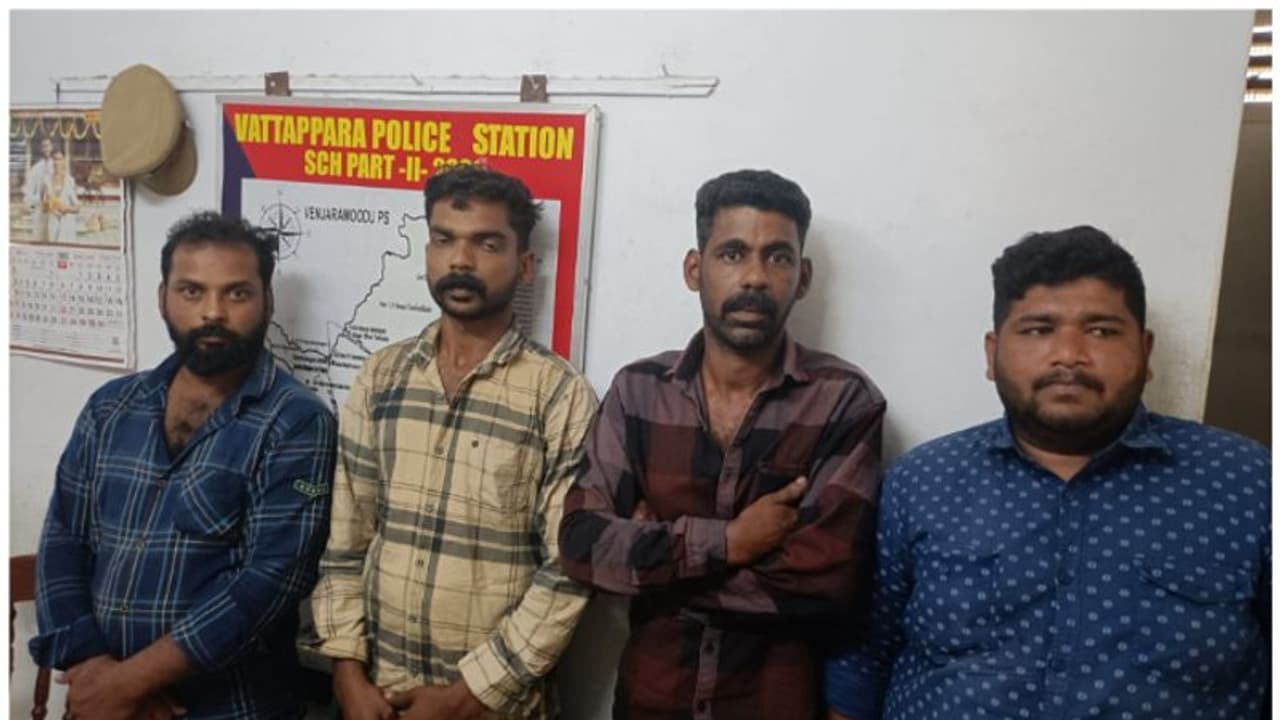 കൊലപാതകം ഉൾപ്പടെ നിരവധി കേസുകളിൽ പ്രതികൾ; 4 ​ഗുണ്ടകൾ രഹസ്യ സങ്കേതത്തിൽ നിന്ന് പിടിയിൽ