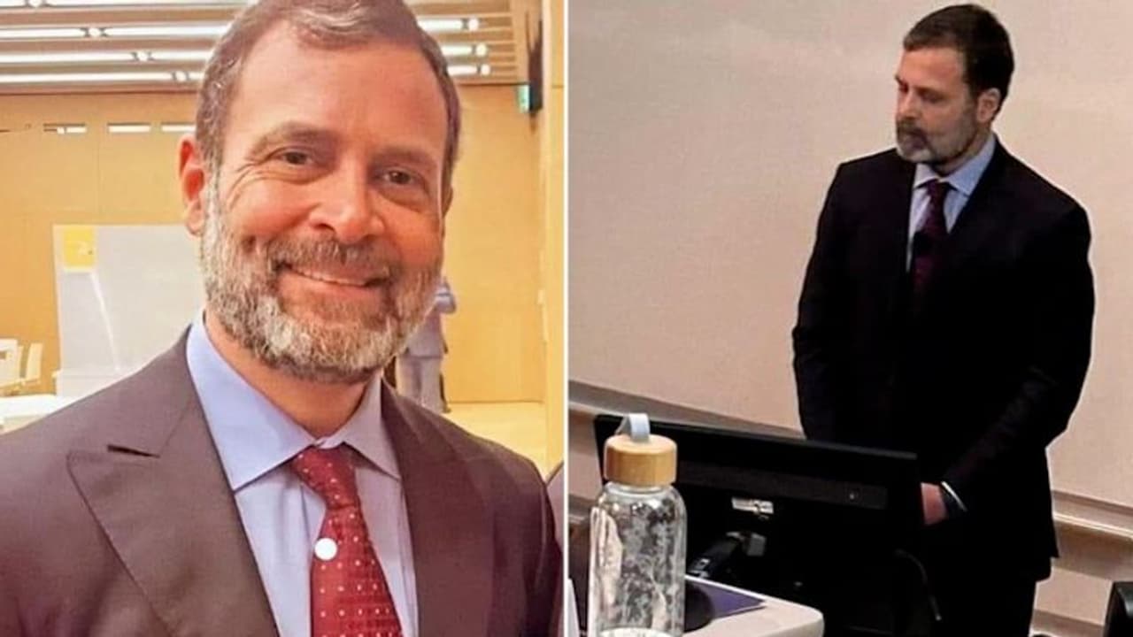 Rahul Gandhi's new look at Cambridge University; trims Bharat Jodo Yatra beard Rahul Gandhi's new look at Cambridge University; trims Bharat Jodo Yatra beard