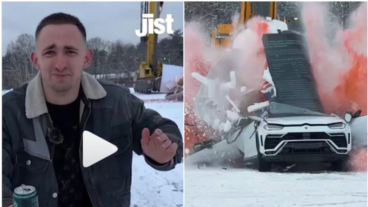 'ഓൺലൈനിൽ വൈറലാകണം'; മൂന്നരക്കോടി രൂപ വിലയുള്ള ലംബോർഗിനി തകർത്ത് തരിപ്പണമാക്കി യൂട്യൂബർ വീഡിയോ 'ഓൺലൈനിൽ വൈറലാകണം'; മൂന്നരക്കോടി രൂപ വിലയുള്ള ലംബോർഗിനി തകർത്ത് തരിപ്പണമാക്കി യൂട്യൂബർ വീഡിയോ