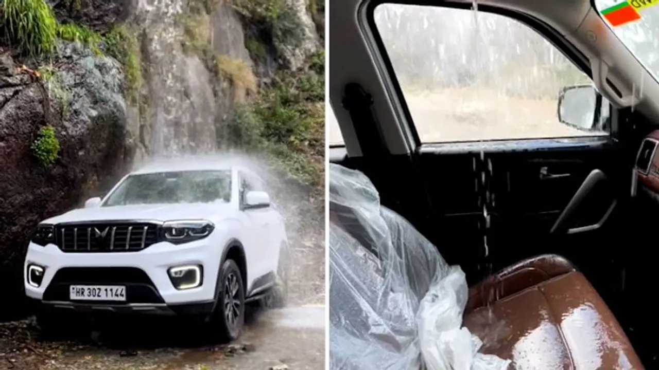 Watch: Man takes Mahindra Scorpio N SUV under waterfall for free car wash; here's what happens next