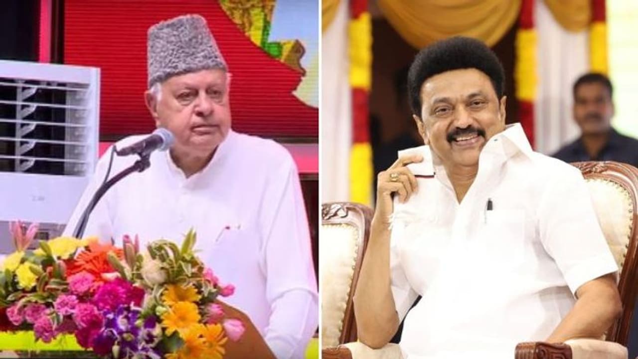 நீங்கள் ஏன் இந்திய பிரதமர் ஆக கூடாது..? முதல்வர் ஸ்டாலினை தேசிய அரசியலுக்கு வர சொன்ன ஃபரூக் அப்துல்லா நீங்கள் ஏன் இந்திய பிரதமர் ஆக கூடாது..? முதல்வர் ஸ்டாலினை தேசிய அரசியலுக்கு வர சொன்ன ஃபரூக் அப்துல்லா