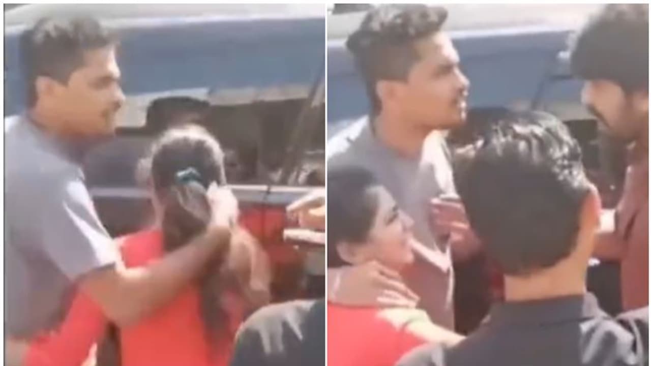 പൊതുവഴിയിൽ കാമുകിയെ തല്ലി യുവാവ്, യുവ നടന്‍റെ മാസ് ഇടപെടല്‍; മാപ്പ് പറയണമെന്ന് ആവശ്യപ്പെട്ടു, വീഡിയോ വൈറൽ