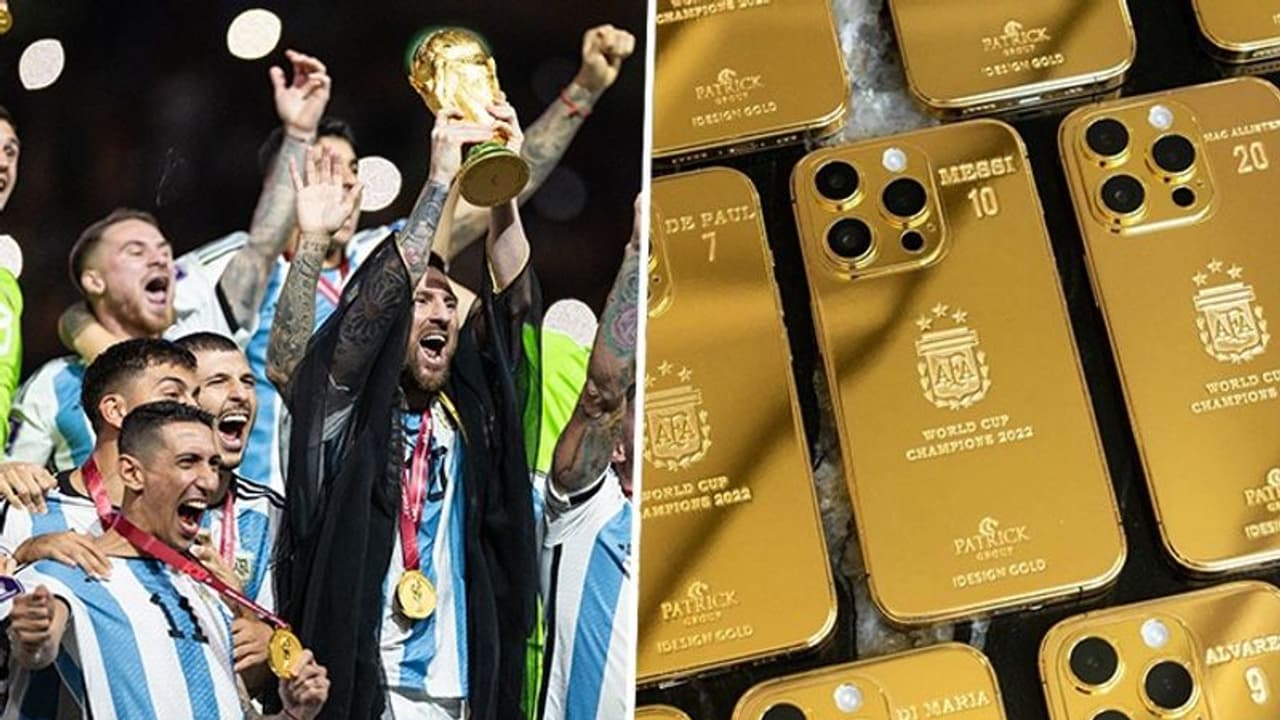 ವಿಶ್ವಕಪ್ ವಿಜೇತ ತಂಡದ ಆಟಗಾರರಿಗೆ 35 ಚಿನ್ನದ ಐಫೋನ್ ನೀಡಿದ ಮೆಸ್ಸಿ, ಫೋಟೋ ವೈರಲ್! ವಿಶ್ವಕಪ್ ವಿಜೇತ ತಂಡದ ಆಟಗಾರರಿಗೆ 35 ಚಿನ್ನದ ಐಫೋನ್ ನೀಡಿದ ಮೆಸ್ಸಿ, ಫೋಟೋ ವೈರಲ್!