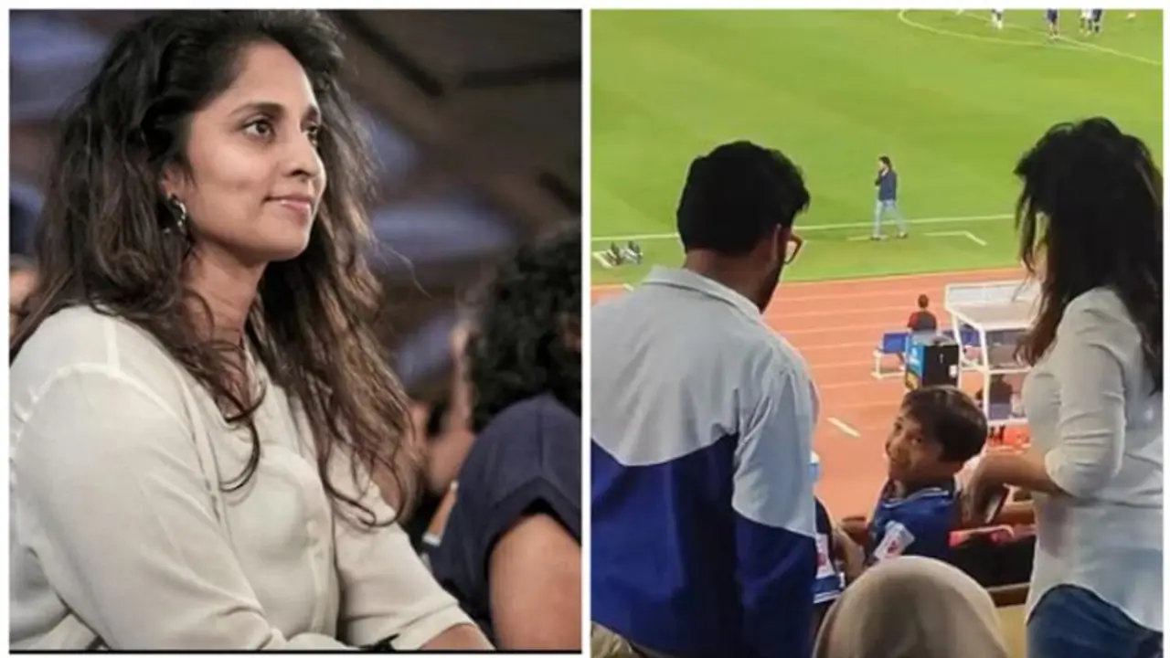 மகன் ஆத்விக்குடன் நேரு ஸ்டேடியம் சென்ற ஷாலினிக்கு இன்ப அதிர்ச்சி கொடுத்த பாலிவுட் பிரபலம்! வைரலாகும் வீடியோ..! மகன் ஆத்விக்குடன் நேரு ஸ்டேடியம் சென்ற ஷாலினிக்கு இன்ப அதிர்ச்சி கொடுத்த பாலிவுட் பிரபலம்! வைரலாகும் வீடியோ..!