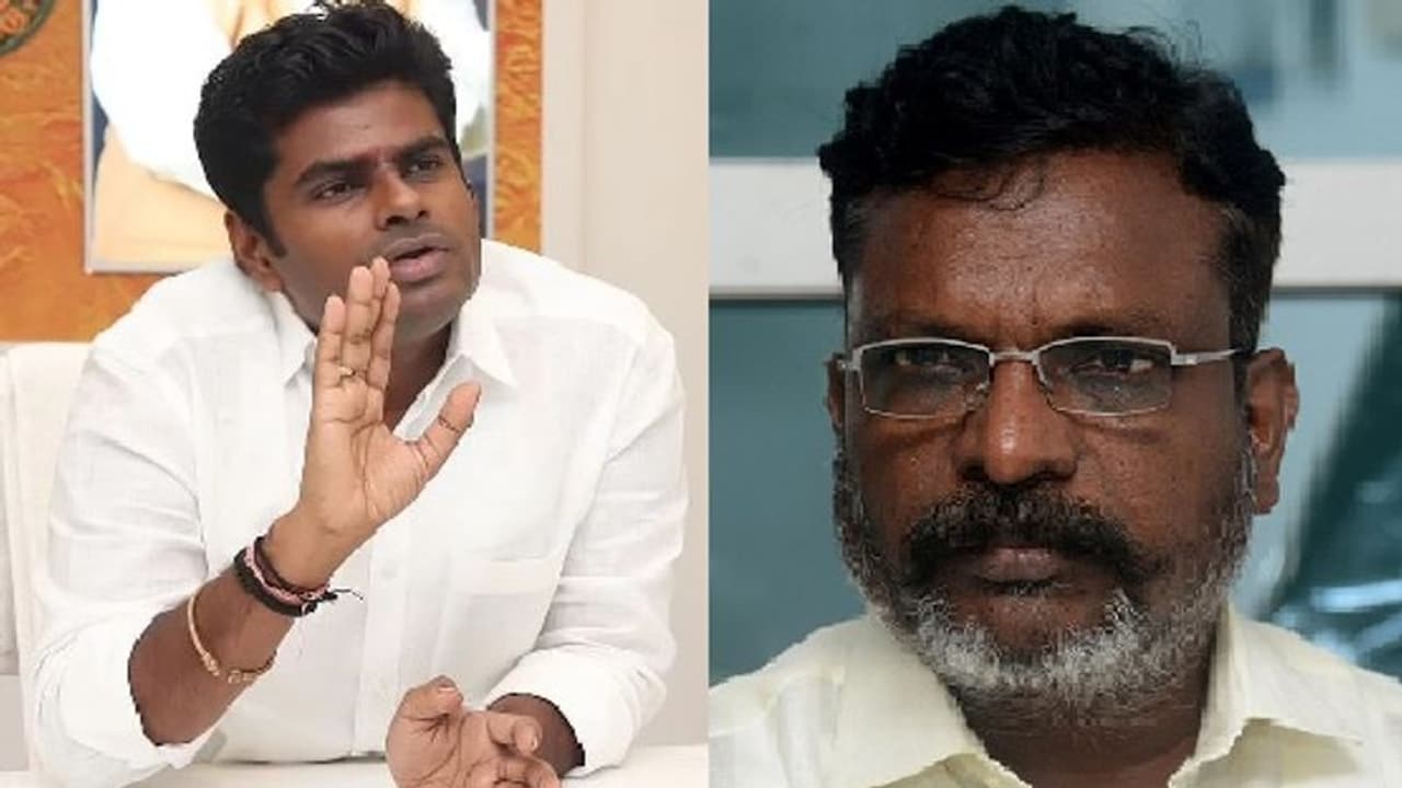 முதலில் பாஜக கிளை தலைவரிடம் மோதுங்க, பிறகு எங்ககிட்ட வாங்க… திருமாவை சாடும் அண்ணாமலை!! முதலில் பாஜக கிளை தலைவரிடம் மோதுங்க, பிறகு எங்ககிட்ட வாங்க… திருமாவை சாடும் அண்ணாமலை!!