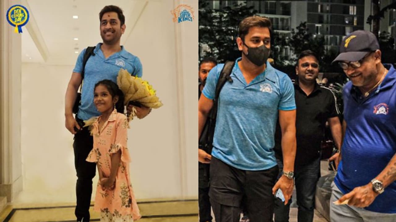 'തല' എത്തി; കുട്ടി ഫാനിനൊപ്പം ഫോട്ടോ, പൂച്ചെണ്ടുകള്‍...ചെന്നൈയില്‍ ആരാധകരുടെ ആഘോഷരാവ്