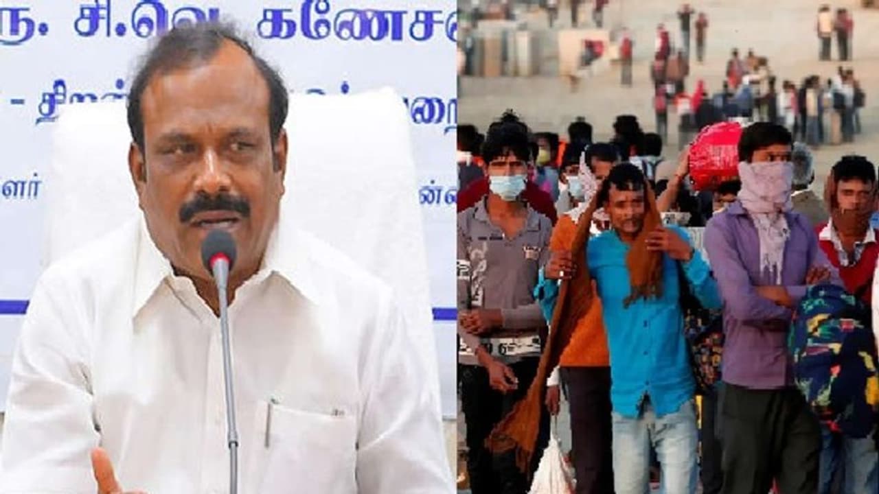 தமிழகத்தில் வடமாநில தொழிலாளர்கள் தாக்கப்படுவதாக கூறுவது உண்மையில்லை... அமைச்சர் கணேசன் விளக்கம்!! தமிழகத்தில் வடமாநில தொழிலாளர்கள் தாக்கப்படுவதாக கூறுவது உண்மையில்லை... அமைச்சர் கணேசன் விளக்கம்!!