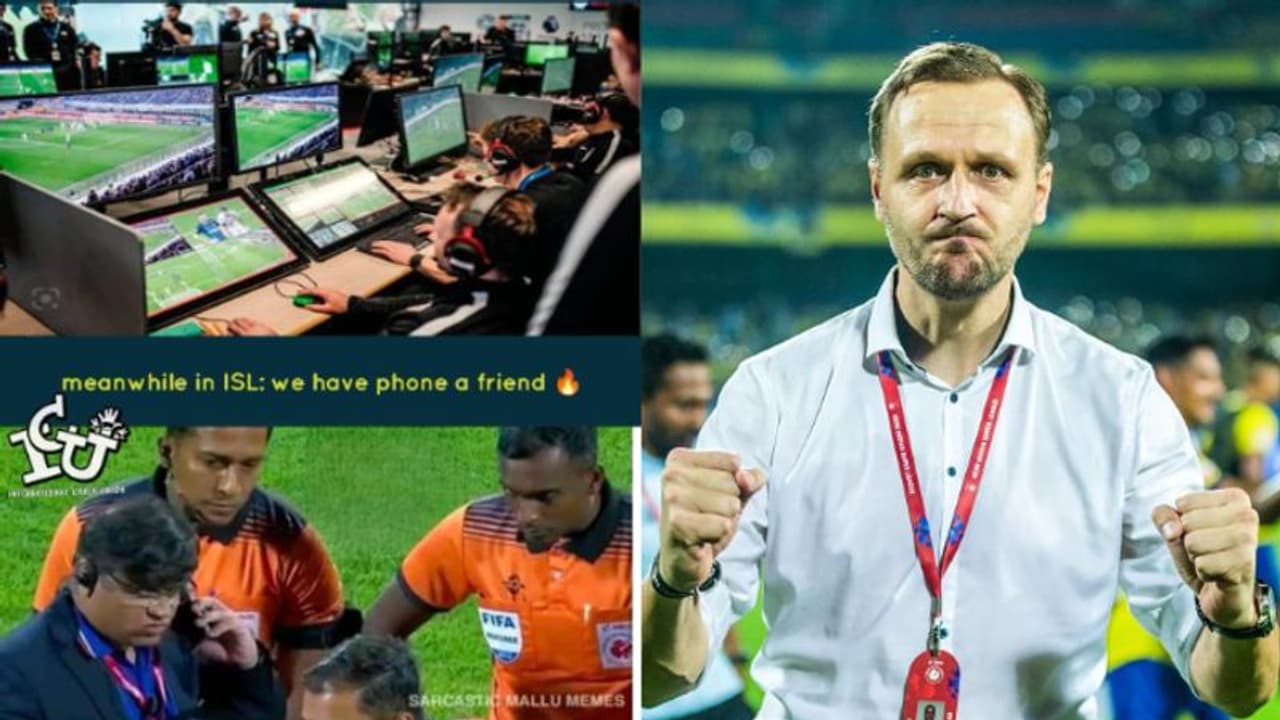 മറ്റ് രാജ്യങ്ങളില് റഫറിയെ സഹായിക്കാന് വാർ, ഇവിടെ മൊബൈല് ഫോണ്; ട്രോളി ആരാധകർ മറ്റ് രാജ്യങ്ങളില് റഫറിയെ സഹായിക്കാന് വാർ, ഇവിടെ മൊബൈല് ഫോണ്; ട്രോളി ആരാധകർ