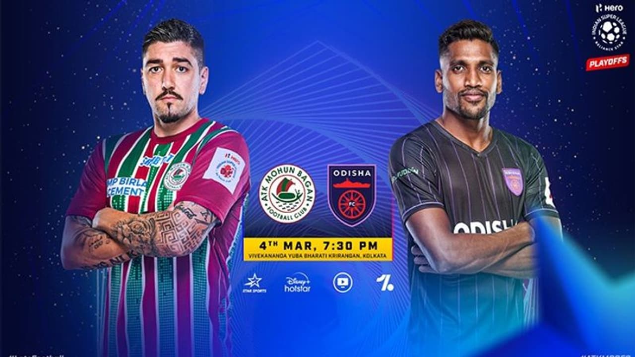 ISL 2022 23: Playoffs debutants Odisha FC face veterans ATK Mohun Bagan with semi final spot on the line