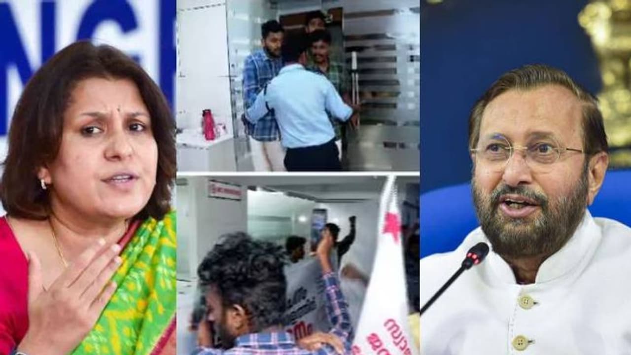 ഏഷ്യാനെറ്റ് ന്യൂസ് ഓഫീസ് അതിക്രമം; പ്രതികളെ അറസ്റ്റുചെയ്യണമെന്ന് പ്രകാശ് ജാവദേക്കർ, അപലപിച്ച് കോൺഗ്രസും