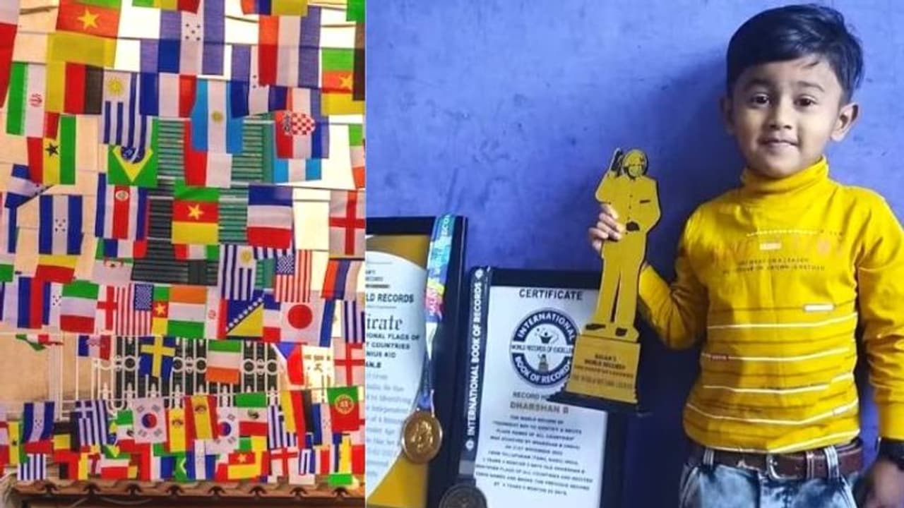 World record: 197 நாடுகளின் கொடியை 4 நிமிடத்தில் கூறி சர்வதேச சாதனை படைத்த தமிழ்நாட்டு குழந்தை !!