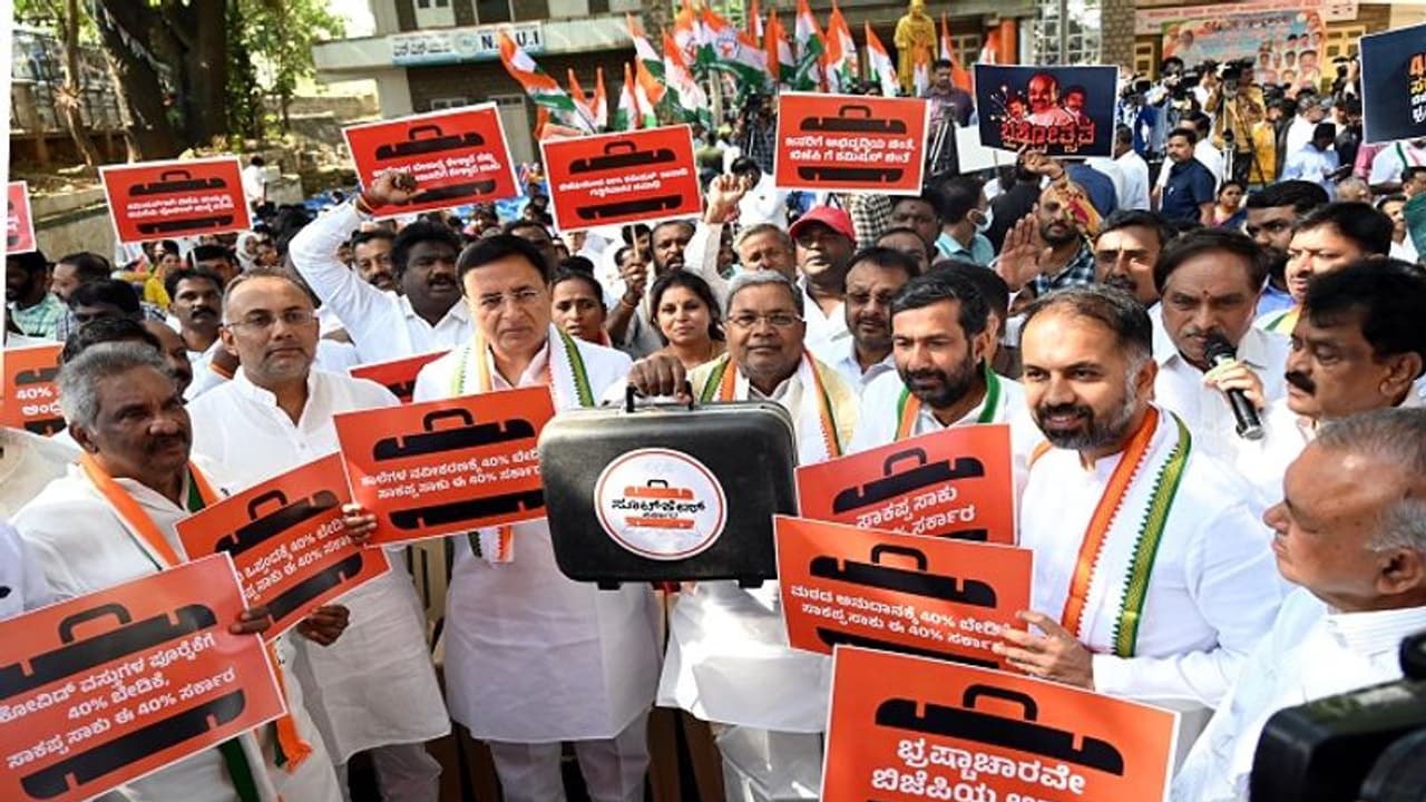 ಮಾಡಾಳು ಬಂಧನ, ಸಿಎಂ ತಲೆದಂಡಕ್ಕೆ ಕಾಂಗ್ರೆಸ್‌ ಪಟ್ಟು