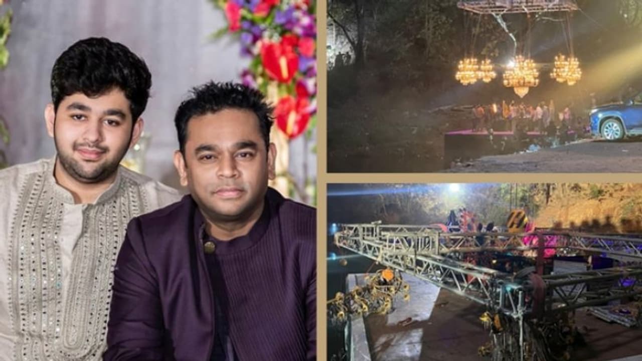 വേദിയിൽ കൂറ്റൻ അലങ്കാരദീപം പൊട്ടിവീണു; എ ആര്‍ റഹ്മാന്റെ മകന്‍ രക്ഷപ്പെട്ടത് തലനാരിഴയ്ക്ക് 