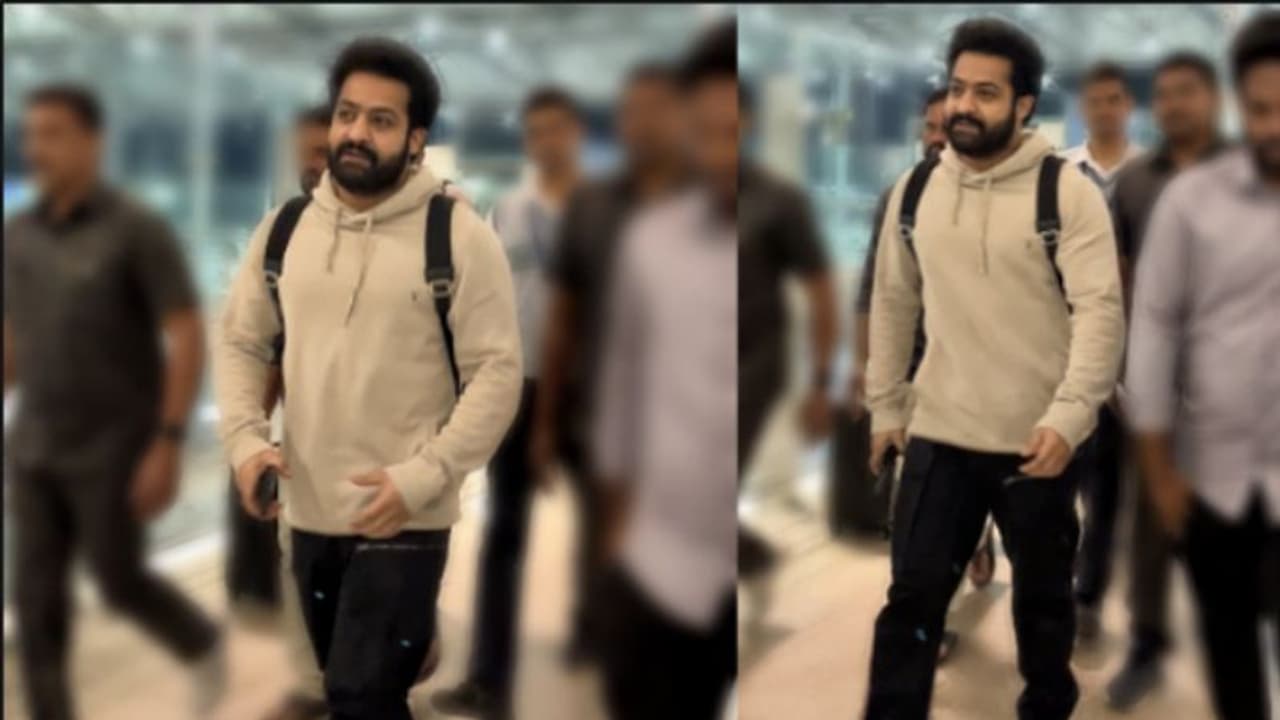 #NTR: ఆస్కార్ కోసం బయలు దేరిన యంగ్ టైగర్.. నయా లుక్లో ఎయిర్ పోర్ట్ లో హల్చల్ #NTR: ఆస్కార్ కోసం బయలు దేరిన యంగ్ టైగర్.. నయా లుక్లో ఎయిర్ పోర్ట్ లో హల్చల్