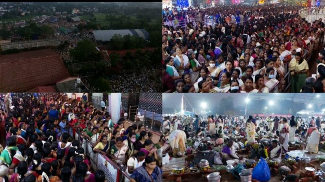 പൊങ്കാല തിരക്കിൽ തിരുവനന്തപുരം, ആറ്റുകാലിൽ ഭക്തജനസാഗരം പൊങ്കാല തിരക്കിൽ തിരുവനന്തപുരം, ആറ്റുകാലിൽ ഭക്തജനസാഗരം