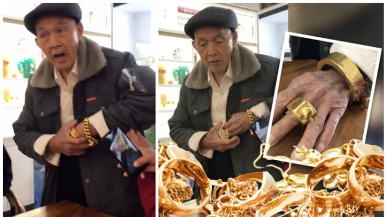 94 ലക്ഷം രൂപയുടെ സ്വര്ണ്ണം ധരിച്ച് 90 കാരന്, വിവാഹ ആലോചനയുമായി നെറ്റിസണ്സ് ! 94 ലക്ഷം രൂപയുടെ സ്വര്ണ്ണം ധരിച്ച് 90 കാരന്, വിവാഹ ആലോചനയുമായി നെറ്റിസണ്സ് !