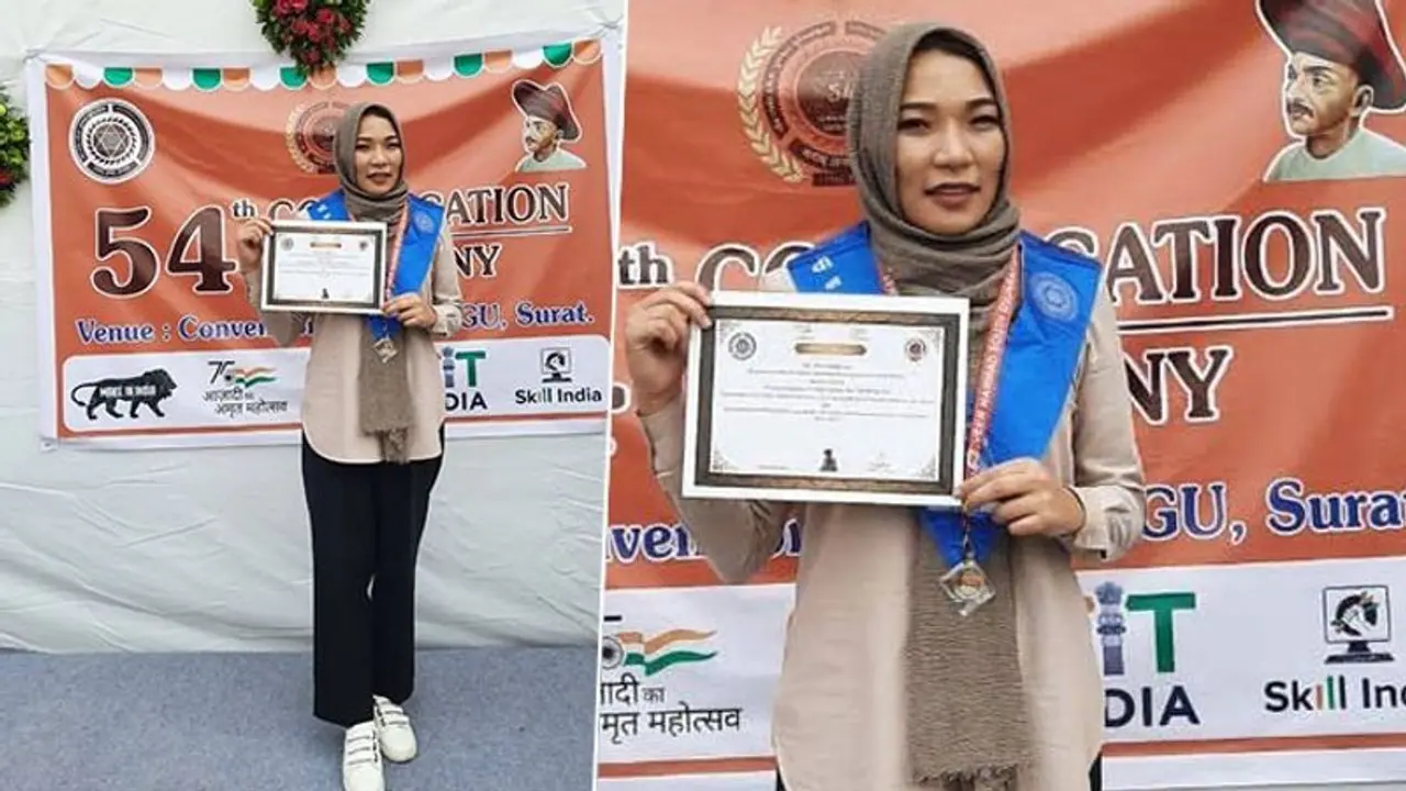 'This is my answer to Taliban': Afghan girl gets gold medal in MA; tops Gujarat University 'This is my answer to Taliban': Afghan girl gets gold medal in MA; tops Gujarat University