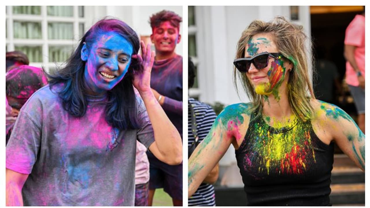 നിറമണിഞ്ഞ് എല്ലിസ് പെറിയും സ്മൃതി മന്ദാനയും! തോല്വിക്കിടയിലും ഹോളി ആഘോഷം കളറാക്കി ആര്സിബി വനിതകള് ഫോട്ടോസ് നിറമണിഞ്ഞ് എല്ലിസ് പെറിയും സ്മൃതി മന്ദാനയും! തോല്വിക്കിടയിലും ഹോളി ആഘോഷം കളറാക്കി ആര്സിബി വനിതകള് ഫോട്ടോസ്