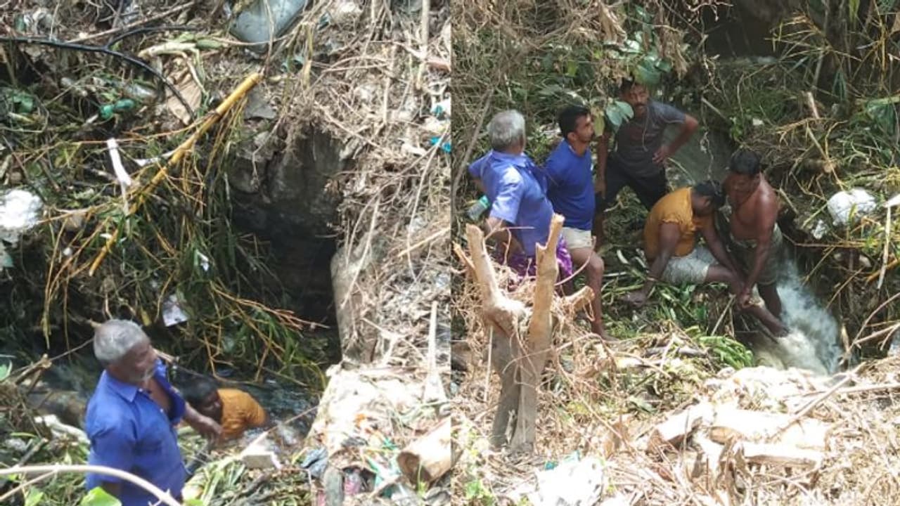കനാൽ വെള്ളം പ്രശ്നം: അന്ന് പഞ്ചായത്തിൽ തോക്കുമായി എത്തിയ യുവാവ് ഇന്ന് ശുചിയാക്കുന്നതിടെ കനാലിൽ കുടുങ്ങി കനാൽ വെള്ളം പ്രശ്നം: അന്ന് പഞ്ചായത്തിൽ തോക്കുമായി എത്തിയ യുവാവ് ഇന്ന് ശുചിയാക്കുന്നതിടെ കനാലിൽ കുടുങ്ങി
