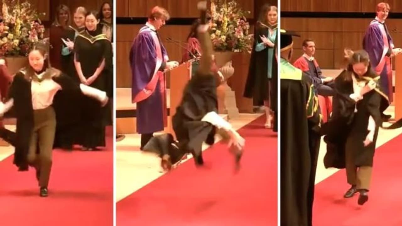 வைரல் வீடியோ: பட்டமளிப்பு விழாவில் ‘சீனப்பெண்’ செய்த சேட்டை!.. என்னம்மா இப்படி பண்றீங்களேம்மா.!!