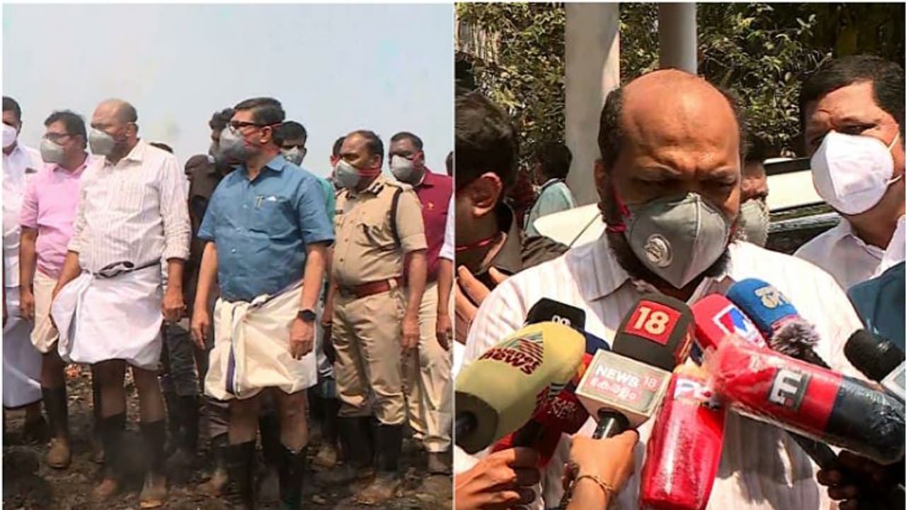 'ബ്രഹ്മപുരത്തെ 80% തീ നിയന്ത്രണ വിധേയമാക്കാൻ കഴിഞ്ഞു, ഇന്നത്തോടെ മാലിന്യ നീക്കം പഴയ നിലയിലാകും' 'ബ്രഹ്മപുരത്തെ 80% തീ നിയന്ത്രണ വിധേയമാക്കാൻ കഴിഞ്ഞു, ഇന്നത്തോടെ മാലിന്യ നീക്കം പഴയ നിലയിലാകും'