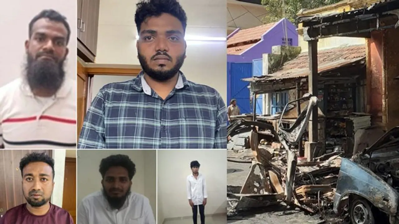 தமிழகத்தை உலுக்கிய கார் குண்டு வெடிப்பு சம்பவம்.. கைதான 5 பேரை ரவுண்ட் கட்டும் என்.ஐ.ஏ. அதிகாரிகள்..!