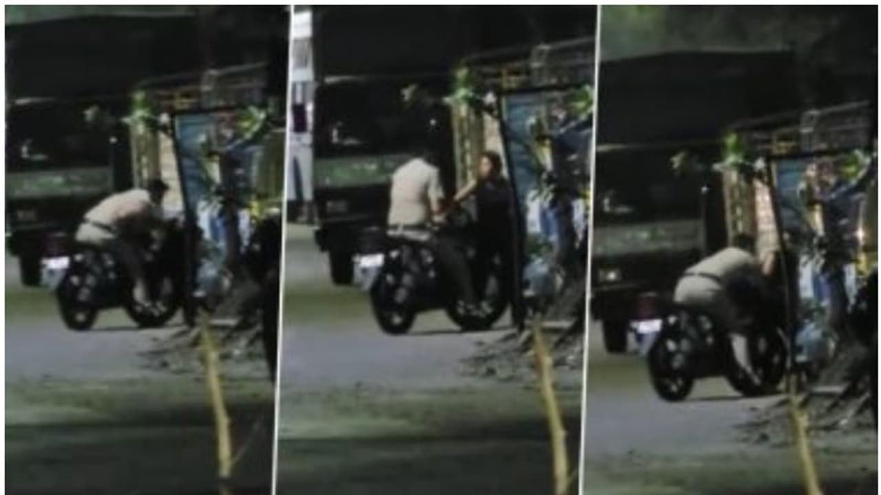 പൊലീസുകാരന്റെ ക്രൂരത ക്യാമറയിൽ കുടുങ്ങി; ഒറ്റയ്ക്കായ പെൺകുട്ടിയെ ബൈക്കിലിരുന്ന് കയറിപിടിച്ചു, ശേഷം പീഡനശ്രമം പൊലീസുകാരന്റെ ക്രൂരത ക്യാമറയിൽ കുടുങ്ങി; ഒറ്റയ്ക്കായ പെൺകുട്ടിയെ ബൈക്കിലിരുന്ന് കയറിപിടിച്ചു, ശേഷം പീഡനശ്രമം