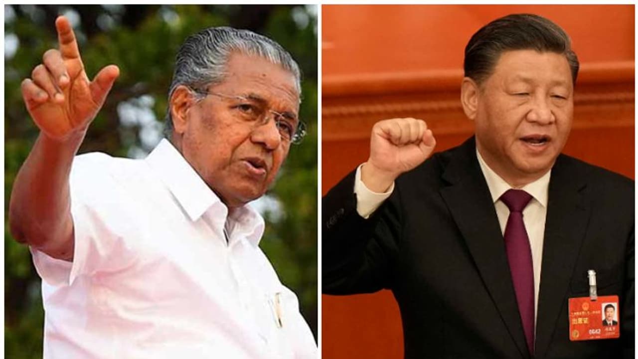 വിപ്ലവാഭിവാദ്യങ്ങൾ...; ചൈനീസ് പ്രസിഡന്റ് ഷീ ജിൻ പിങ്ങിന് ആശംസകൾ നേർന്ന് പിണറായി വിപ്ലവാഭിവാദ്യങ്ങൾ...; ചൈനീസ് പ്രസിഡന്റ് ഷീ ജിൻ പിങ്ങിന് ആശംസകൾ നേർന്ന് പിണറായി