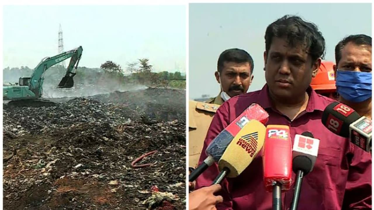 ബ്രഹ്മപുരം തീപിടുത്തം: ഇന്നത്തോടെ തീ പൂർണ്ണമായും അണയ്ക്കും, മാലിന്യ പ്രതിസന്ധി പരിഹരിക്കുമെന്നും കളക്ടർ ബ്രഹ്മപുരം തീപിടുത്തം: ഇന്നത്തോടെ തീ പൂർണ്ണമായും അണയ്ക്കും, മാലിന്യ പ്രതിസന്ധി പരിഹരിക്കുമെന്നും കളക്ടർ