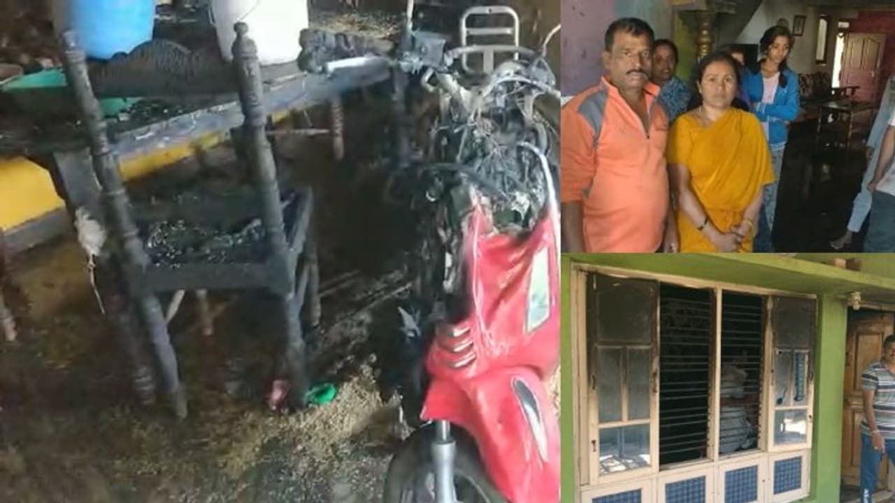 ಮಂಡ್ಯದಲ್ಲಿ ಚಾರ್ಜ್‌ ಹಾಕಿದ್ದ ಎಲೆಕ್ಟ್ರಿಕ್‌ ಸ್ಕೂಟರ್‌ ಸ್ಫೋಟ: ಸುಟ್ಟು ಕರಕಲಾದ ಗೃಹಬಳಕೆ ವಸ್ತುಗಳು