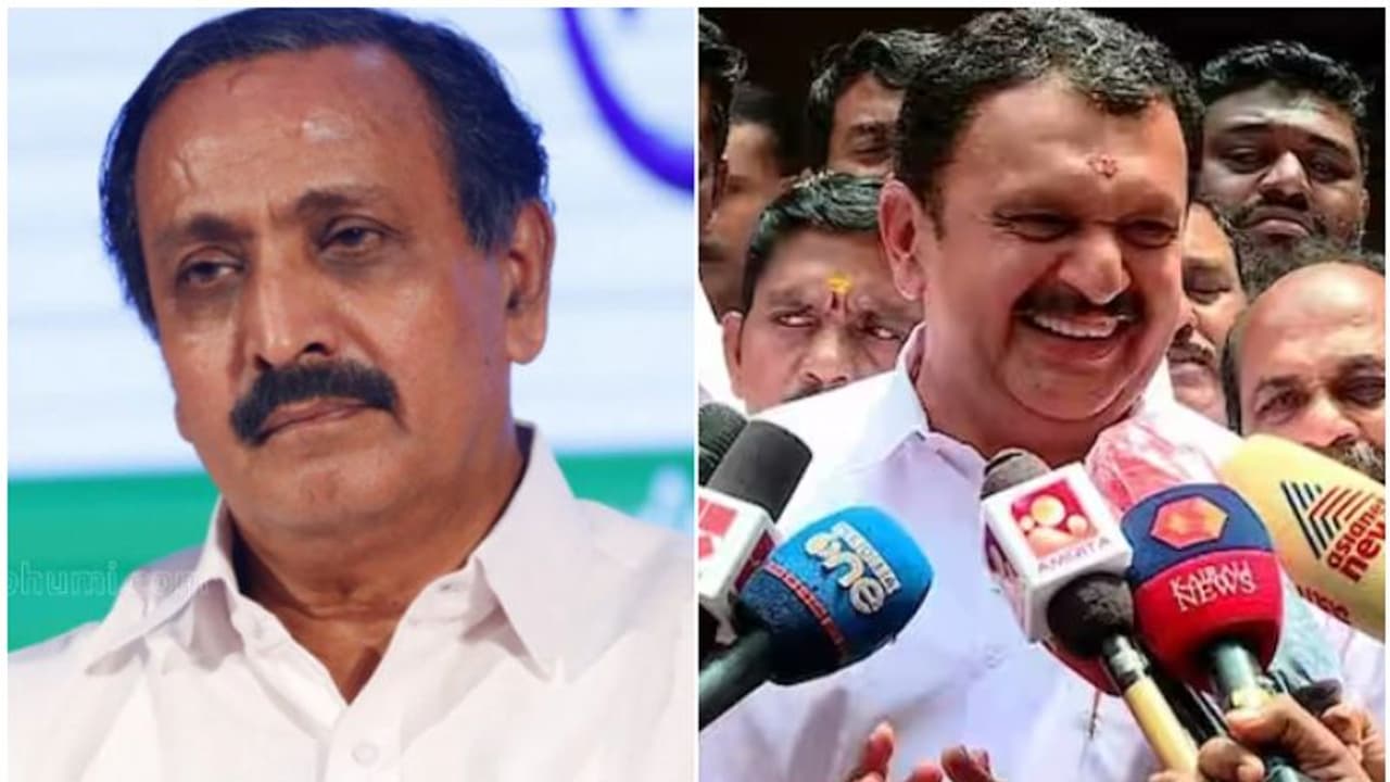 അച്ചടക്കത്തിന്റെ വാളോങ്ങിയത് തിരിച്ചടിയായോ? നേതൃത്വത്തെ പ്രതിസന്ധിയിലാക്കി മുരളീധരൻ, പിന്തുണച്ച് ഗ്രൂപ്പുകൾ അച്ചടക്കത്തിന്റെ വാളോങ്ങിയത് തിരിച്ചടിയായോ? നേതൃത്വത്തെ പ്രതിസന്ധിയിലാക്കി മുരളീധരൻ, പിന്തുണച്ച് ഗ്രൂപ്പുകൾ