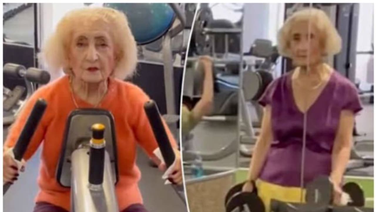 പ്രായം 103, എങ്കിലെന്ത്? എന്നും മുടങ്ങാതെ ജിമ്മിൽ പോകുന്ന മുത്തശ്ശി പ്രായം 103, എങ്കിലെന്ത്? എന്നും മുടങ്ങാതെ ജിമ്മിൽ പോകുന്ന മുത്തശ്ശി