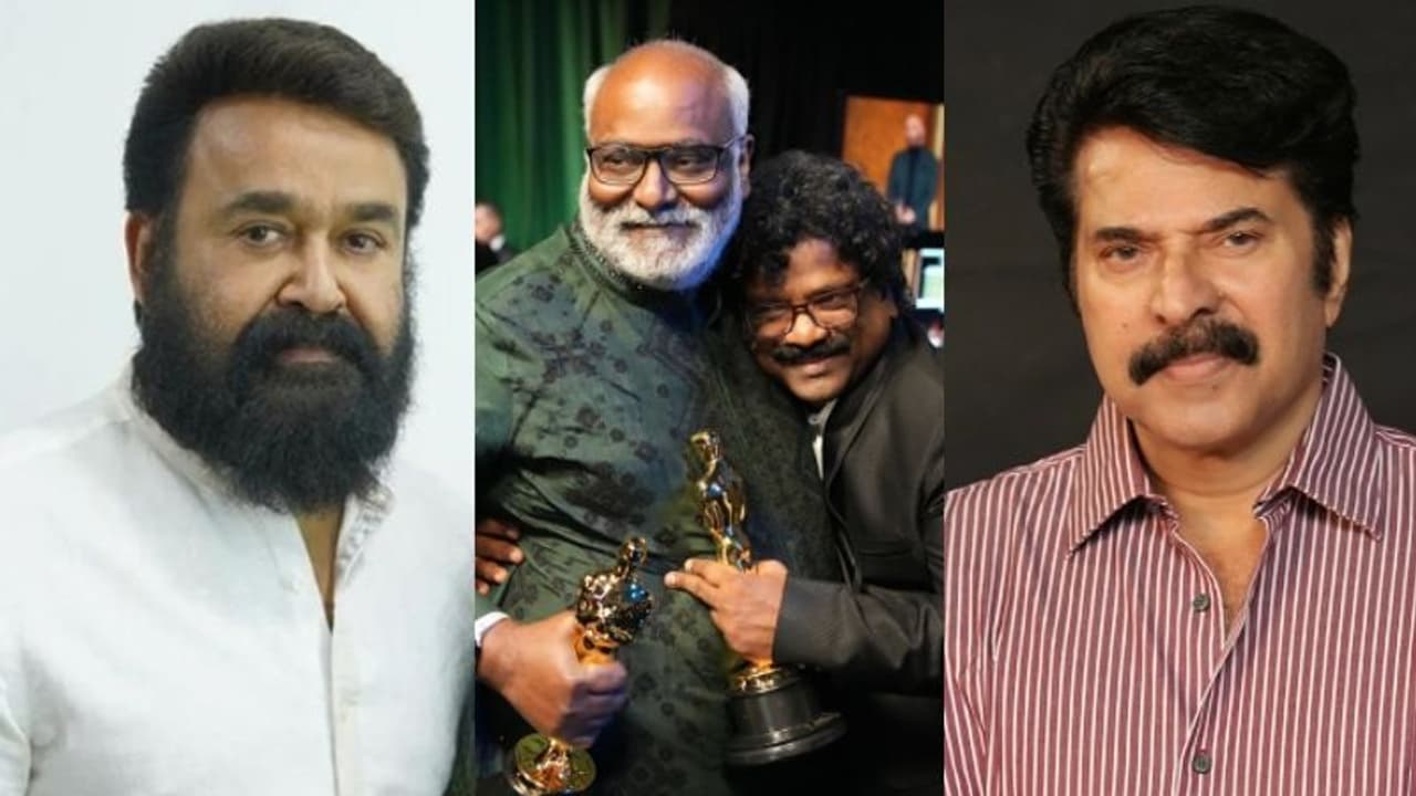 'ഈ രാജ്യം നിങ്ങളെ നമിക്കുന്നു'; ഓസ്‍കര്‍ ജേതാക്കള്‍ക്ക് അഭിനന്ദനവുമായി മമ്മൂട്ടി, മോഹന്‍ലാല്‍
