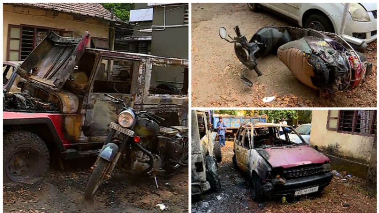 പൊലീസ് സ്റ്റേഷൻ വളപ്പിലെ വാഹനങ്ങൾ കത്തിയ സംഭവത്തിൽ വഴിത്തിരിവ്, കത്തിച്ചത് ചാണ്ടി ഷമീമെന്ന് പൊലീസ് പൊലീസ് സ്റ്റേഷൻ വളപ്പിലെ വാഹനങ്ങൾ കത്തിയ സംഭവത്തിൽ വഴിത്തിരിവ്, കത്തിച്ചത് ചാണ്ടി ഷമീമെന്ന് പൊലീസ്