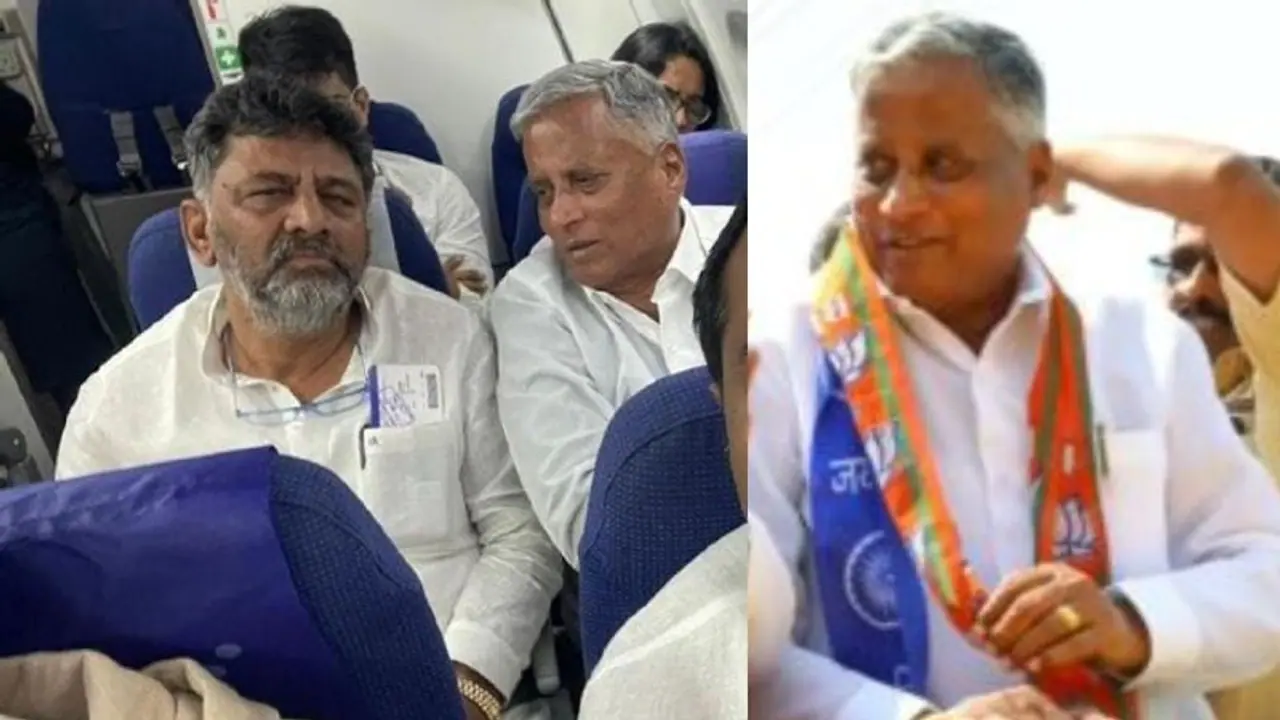 ಭದ್ರಾ ಮೇಲ್ದಂಡೆ ಯೋಜನೆ ಬಗ್ಗೆ ಸೋಮಣ್ಣ ಡಿ.ಕೆ.ಶಿವಕುಮಾರ್ ಚರ್ಚೆ 