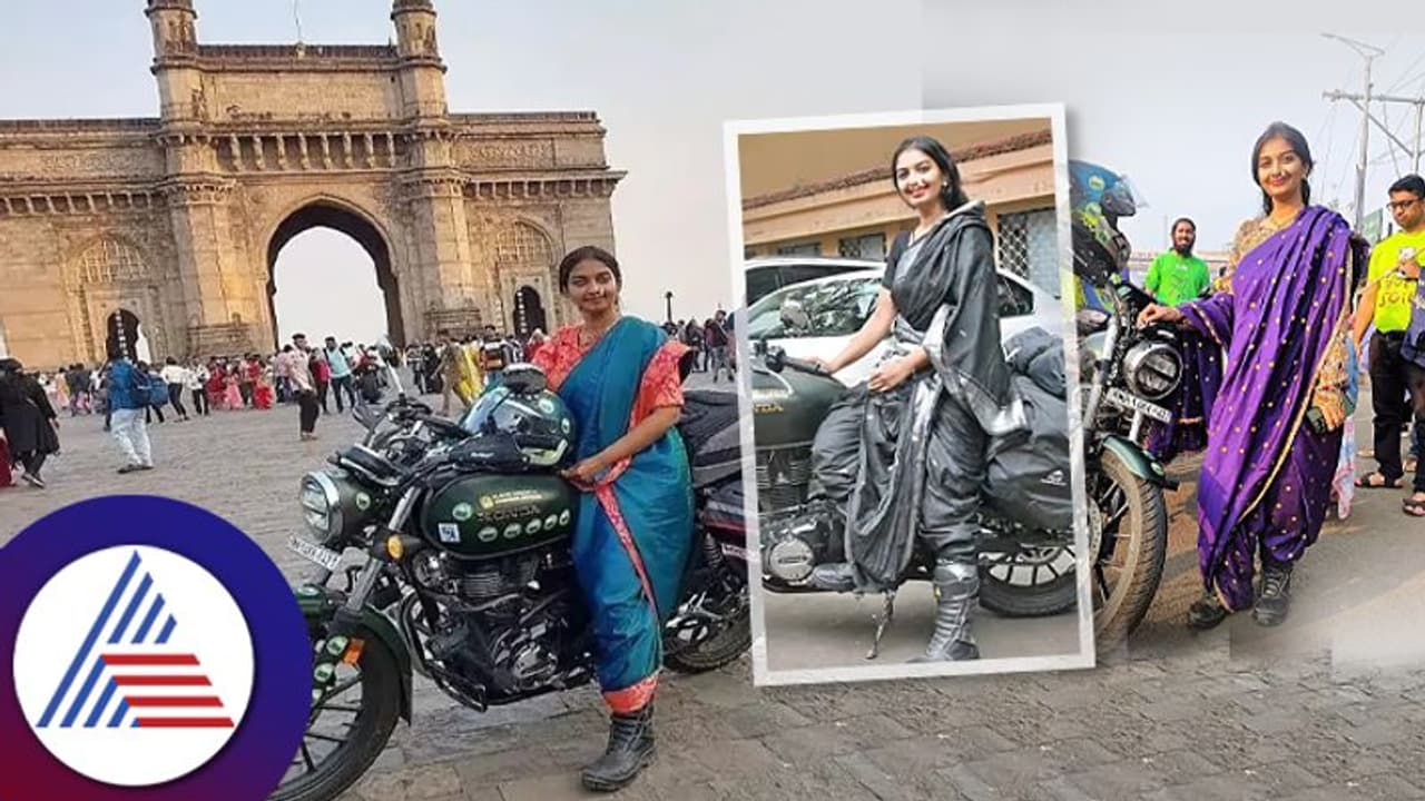 ದೇಶದ ಸಂಸ್ಕೃತಿ ಸಾರಲು ಮರಾಠಿ ಸೀರೆಯುಟ್ಟು ಬೈಕ್ ಸವಾರಿ ಮಾಡೋ ನಾರಿ ದೇಶದ ಸಂಸ್ಕೃತಿ ಸಾರಲು ಮರಾಠಿ ಸೀರೆಯುಟ್ಟು ಬೈಕ್ ಸವಾರಿ ಮಾಡೋ ನಾರಿ