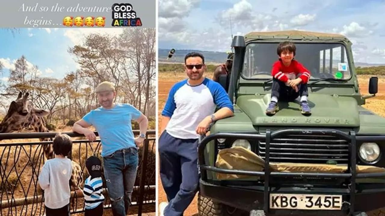 African Safari: Kareena Kapoor, Saif Ali Khan enjoying jungle vacay with their sons Taimur and Jeh See Picture African Safari: Kareena Kapoor, Saif Ali Khan enjoying jungle vacay with their sons Taimur and Jeh See Picture