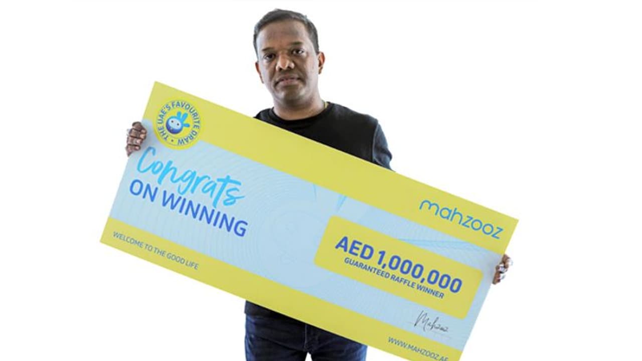 മഹ്സൂസിന്റെ ആദ്യ 'ഗ്യാരണ്ടീഡ്' മില്യണയര് മലയാളി; 10 ലക്ഷം ദിര്ഹം സമ്മാനം മഹ്സൂസിന്റെ ആദ്യ 'ഗ്യാരണ്ടീഡ്' മില്യണയര് മലയാളി; 10 ലക്ഷം ദിര്ഹം സമ്മാനം