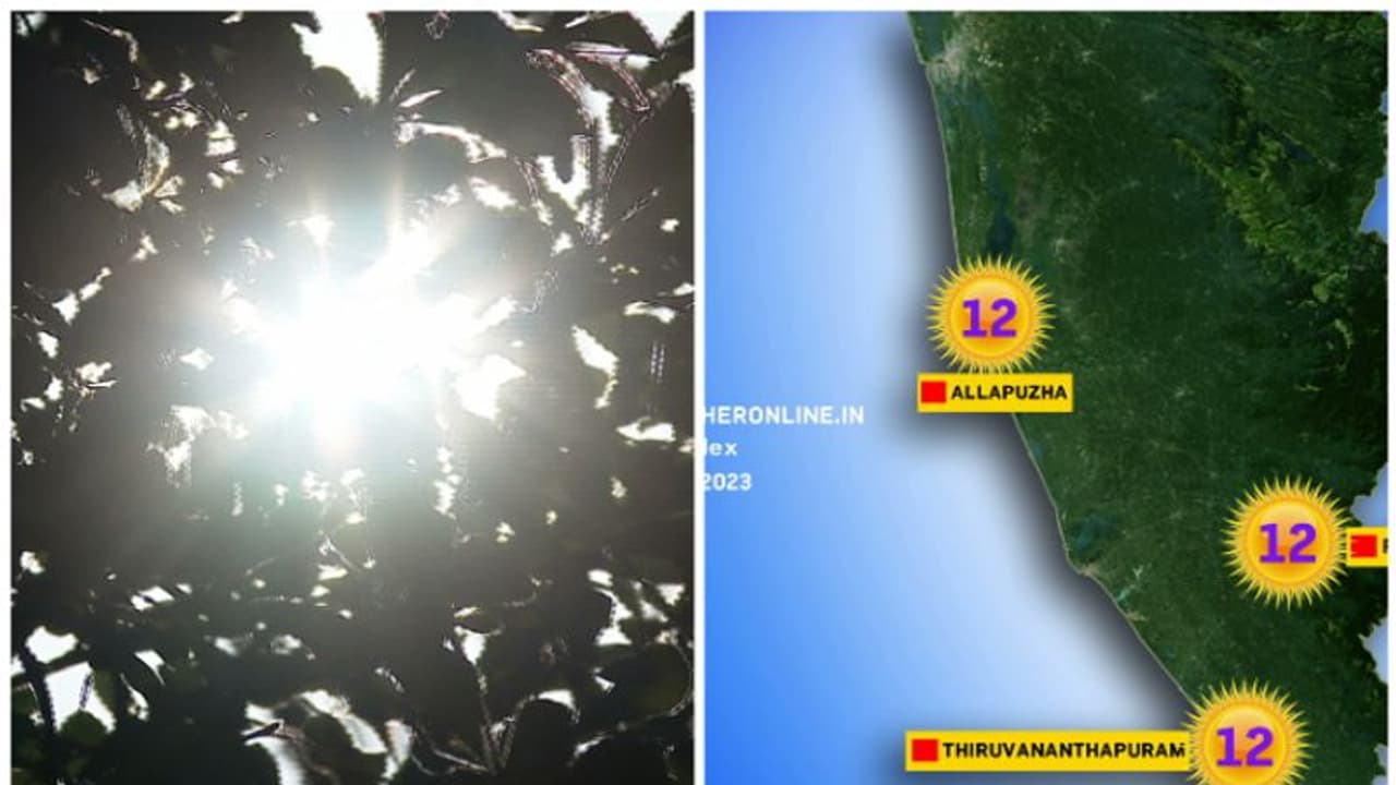 അധികം സൂര്യപ്രകാശമേൽക്കണ്ട, അൾട്രാ വയലറ്റ് രശ്മികളുടെ വികിരണം അപകടരമായ തോതിൽ, സൂര്യാഘാതത്തിന് സാധ്യത