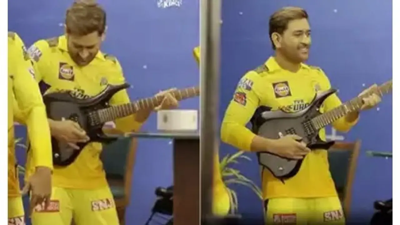 IPL 2023: தளபதி பாடலுக்கு கிடார் வாசித்த தல தோனி..! சிஎஸ்கே கேம்ப்பில் செம கச்சேரி.. வைரல் வீடியோ IPL 2023: தளபதி பாடலுக்கு கிடார் வாசித்த தல தோனி..! சிஎஸ்கே கேம்ப்பில் செம கச்சேரி.. வைரல் வீடியோ